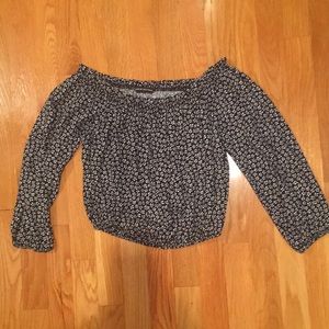 Brandy Melville Tops - Flower Off the Shoulder Top Brandy Melville Tops - Flower Off the Shoulder Top